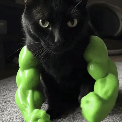 Kittblack™ Buff Cat Arms