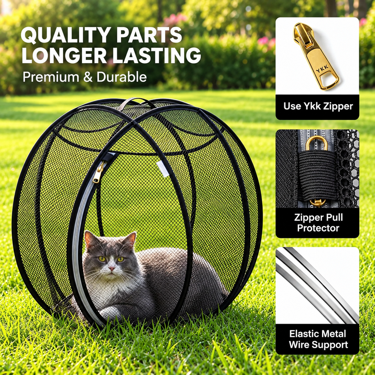 Kitt Black™ Outdoor Pet Playpen